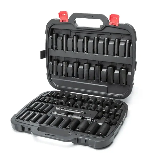 1/2 in. Drive SAE/Metric Impact Socket Set (64-Piece)