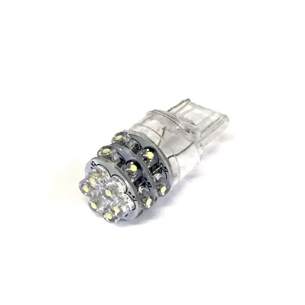 12V 5MM T20 W3X16D 18-LED WHITE (X2)