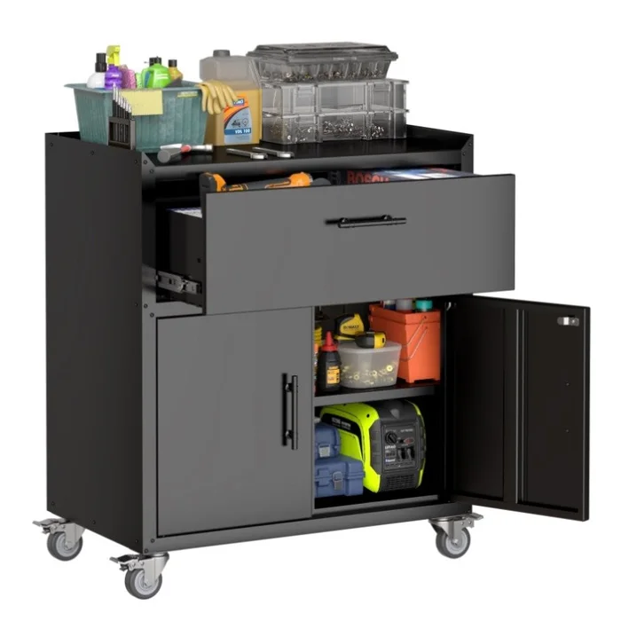 2 Door + 1 Drawer Tools for Garage, Lockable Garage Storage, Locking Metal Storage 21105291