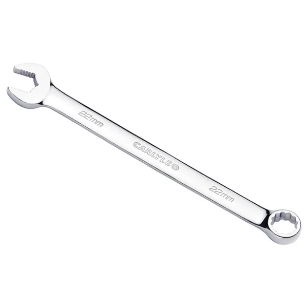 22MM 12 PT. FULL POLISH LONG COMBO WRENCH