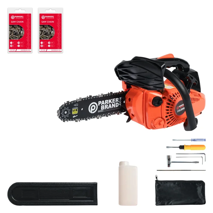 26cc 10″ Petrol Top Handle Topping Chainsaw – Free Bar Cover & More