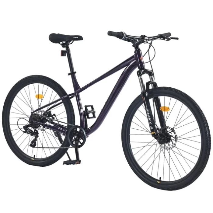 27.5 Inch Wheels 8 Speed Mountain Bike, for Men Women Boys and Girls, Front Suspension, Steel Frame 09715144