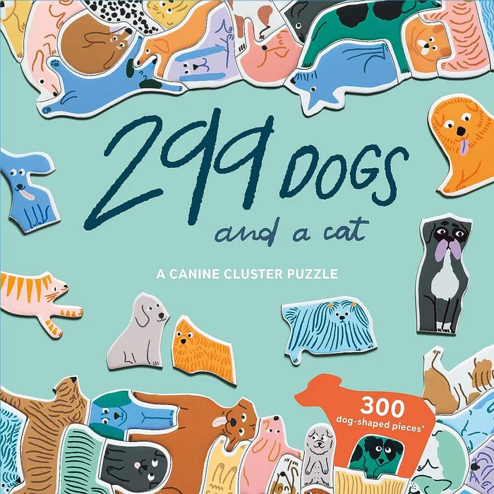 299 Dogs And A Cat Jigsaw Puzzle