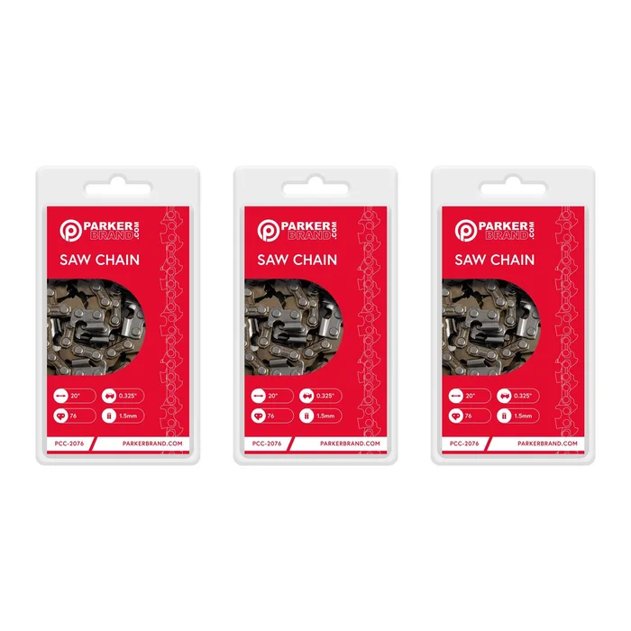 3 Pack of 20″ Chainsaw Chains – 76 Link