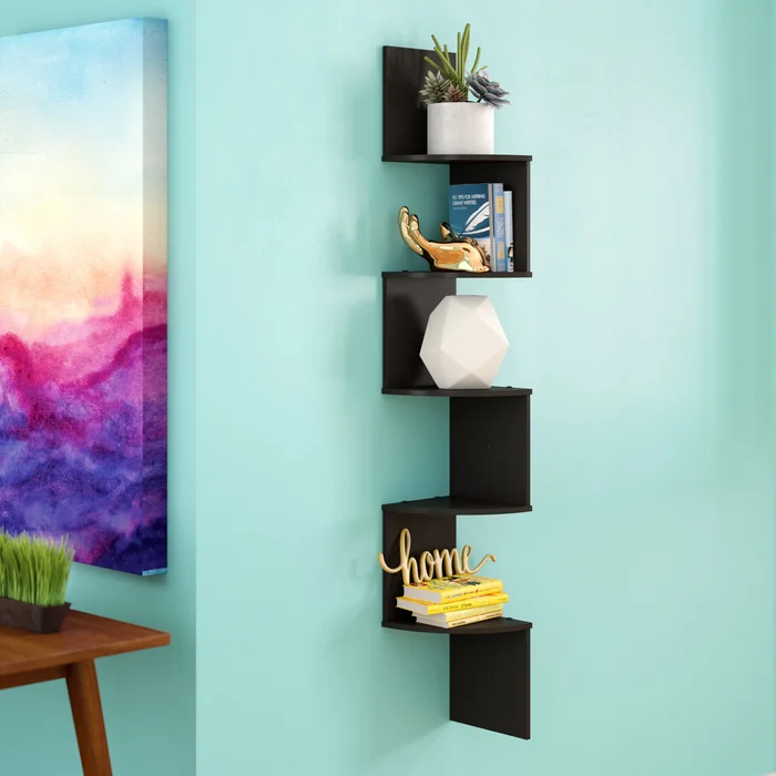 5 Piece Corner Wall Shelf