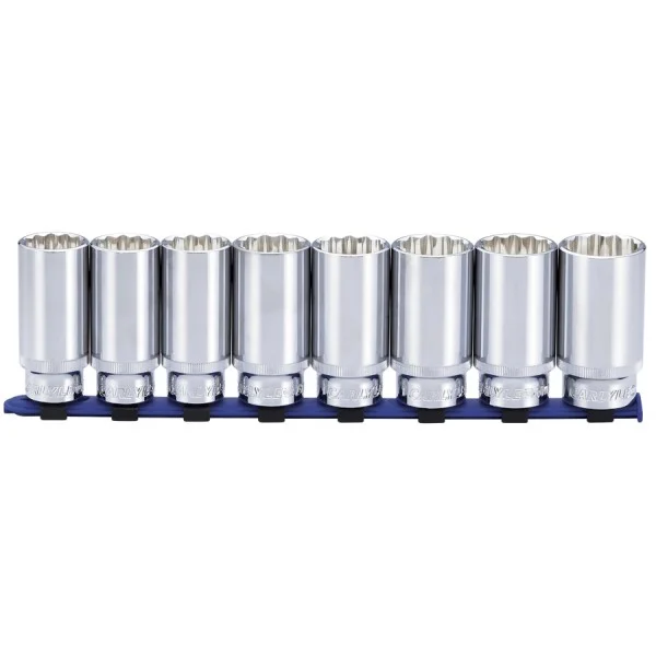 8 PC 1/2IN DR 12 PT DEEP SOCKET SET METRIC