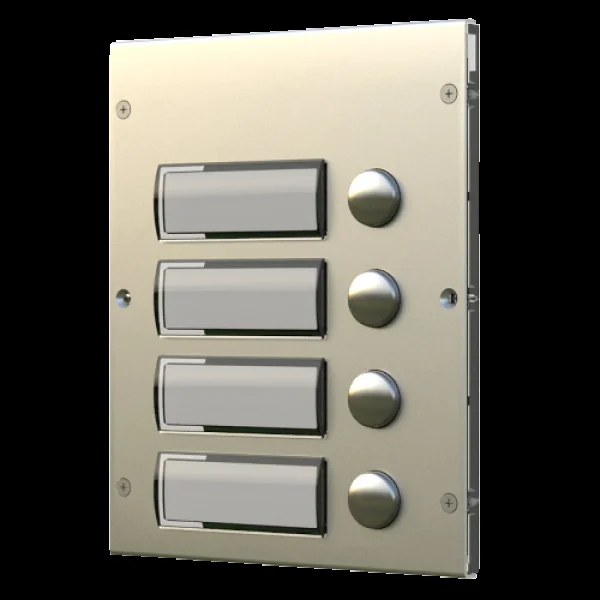 8K Series Extension Panel 4 Button – Stainless Steel