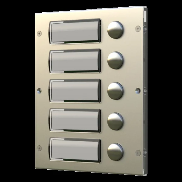 8K Series Extension Panel 5 Button – Stainless Steel