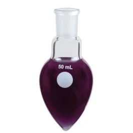 A PLUS Jointed Flask, Pear Shaped 50ml 14/23 [3318]
