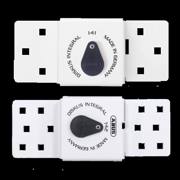 ABUS 141 & 142 Series Integral Diskus Van Lock Twin Pack 26/70 – White