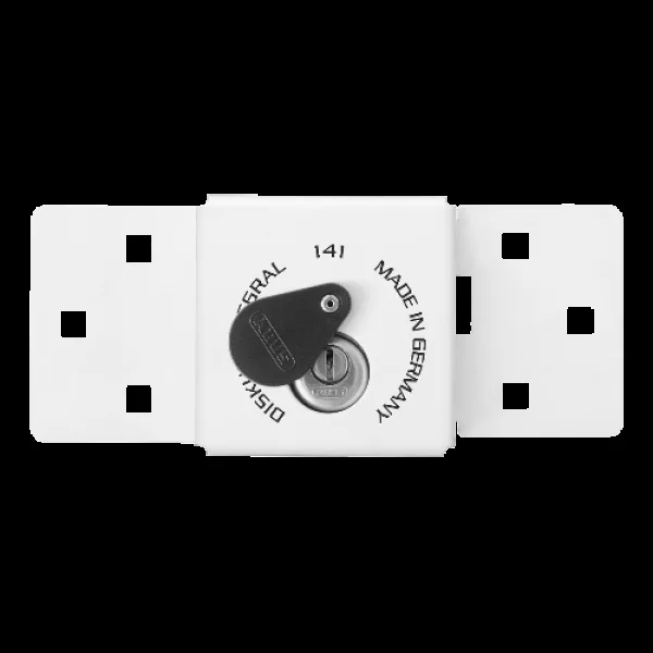 ABUS 141 Series Integral Discus Van Lock Hasp & Padlock 23/70 – White
