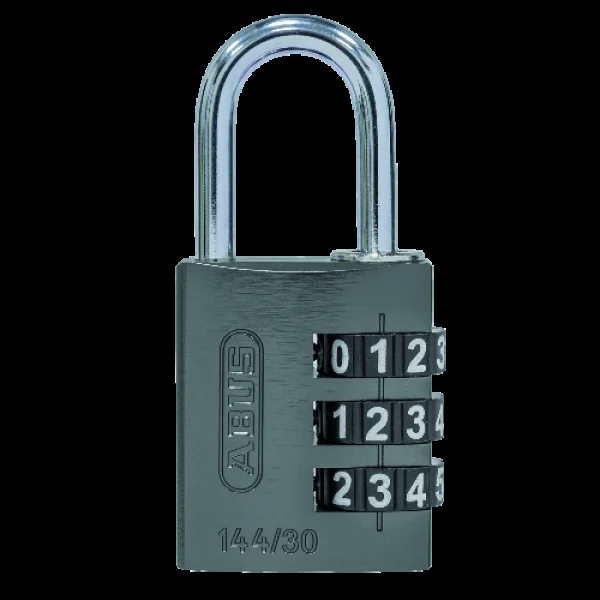 ABUS 144 30 Combination Padlock 30mm Body Titanium – Grey