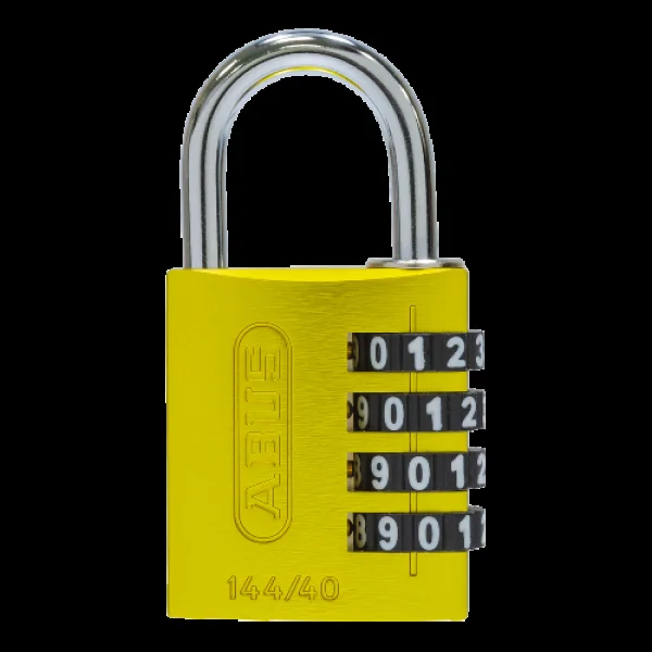 ABUS 144/40 Combination Padlock 40mm Body – Yellow