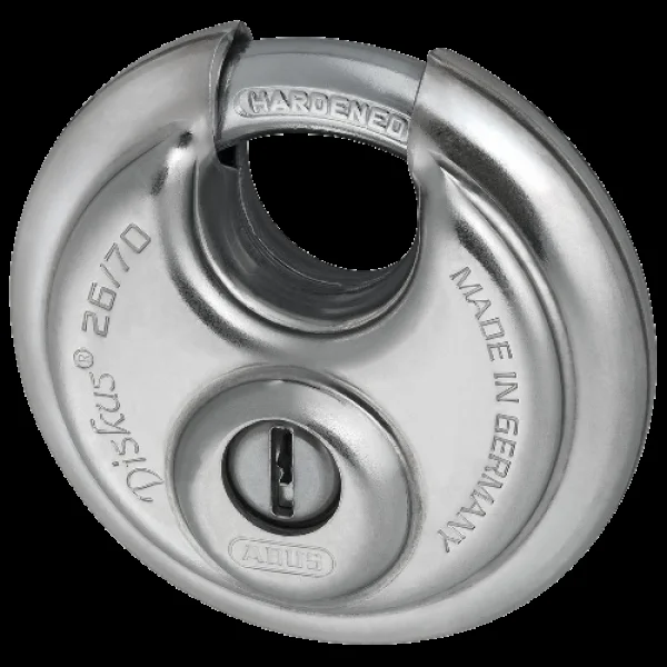ABUS 26 Series Solid Lock Body Diskus Discus Padlock 71mm Keyed To Differ 26/70 – Hardened Steel