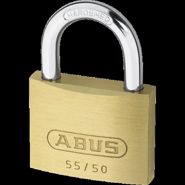 ABUS 55 Series Open Shackle Padlock 48mm Keyed Alike 5502 55/50 – Brass