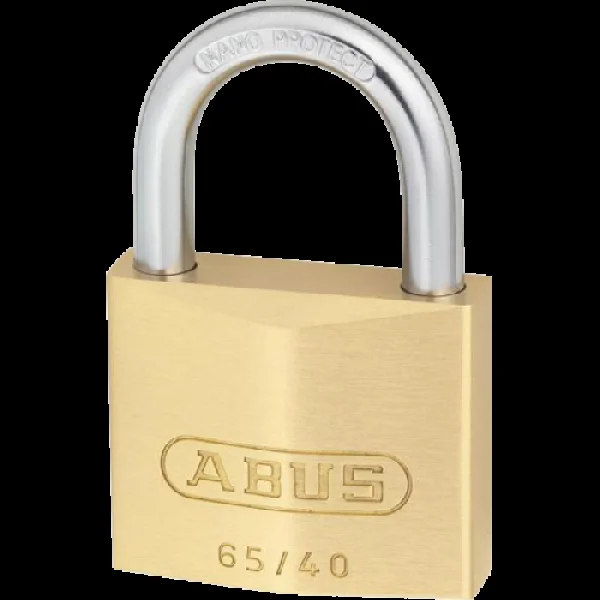 ABUS 65 Series Open Shackle Padlock 40mm Keyed Alike 406 65/40 – Brass