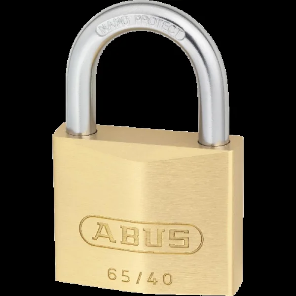 ABUS 65 Series Open Shackle Padlock 40mm Keyed Alike 6406 65/40 – Brass