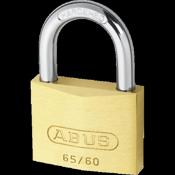 ABUS 65 Series Open Shackle Padlock 60mm Keyed Alike 6602 65/60 – Brass