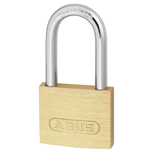 ABUS 713 Series Brass Long Shackle Padlock 40mm Long Shackle Keyed To Differ – Hardened Steel
