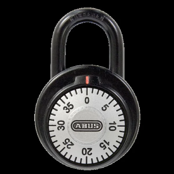 ABUS 78KC Series Dial & Key Over-Ride Combination Open Shackle Padlock MK KC510 Black 78KC/50 – Steel