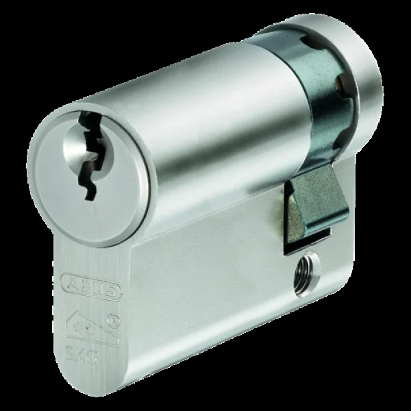 ABUS E60 Series Euro Half NP KD Cylinder 50mm 40/10 Keyed To Differ – Nickel Plated