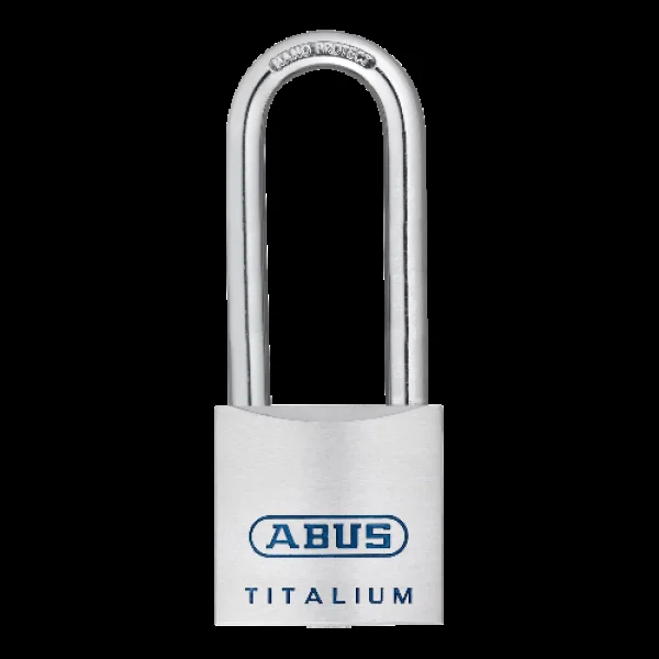 ABUS Titalium 80TI Series Long Shackle Padlock 40mm Keyed To Differ 40mm Shackle 80TI/40HB40 – Silver