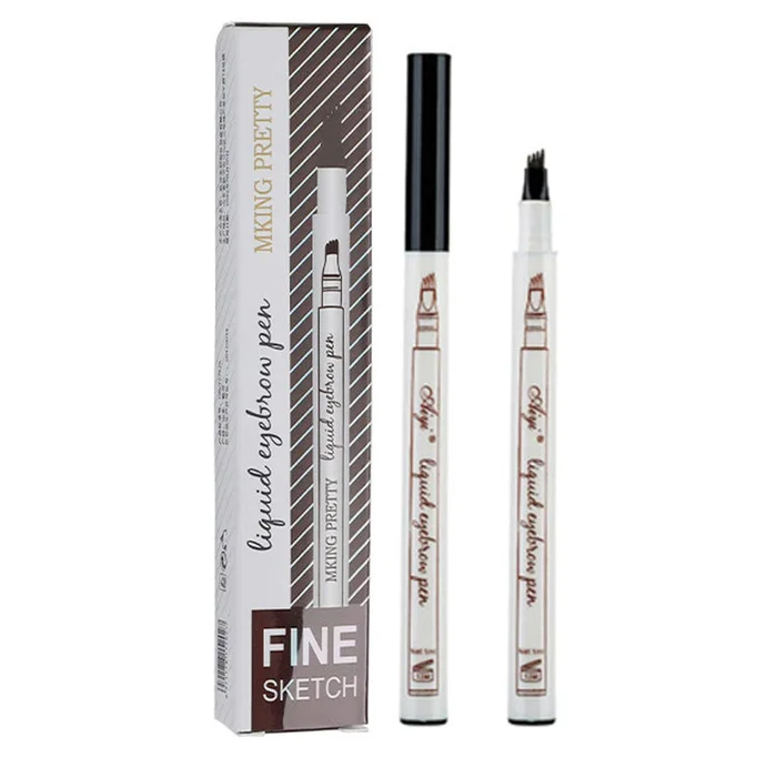 Add Eyebrow Tint Eyebrow Pencil 4 Point Eyebrow Brush Divided Bristles Natural Fork Brush Waterproof Falling Men’s Women’s