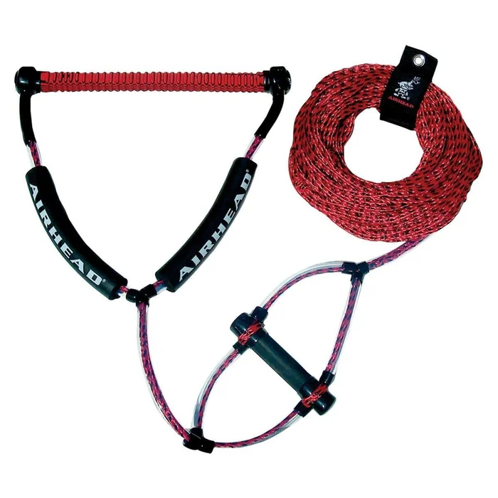 Airhead AHWR-2 Wakeboard Rope with Phat Grip – Red