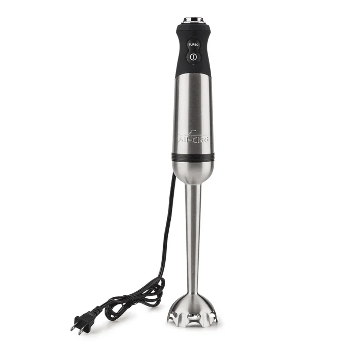 All-Clad Electrics Stainless Steel Immersion Blender 2 Piece Turbo Function 600 Watts Detachable, 9-1/4-inch