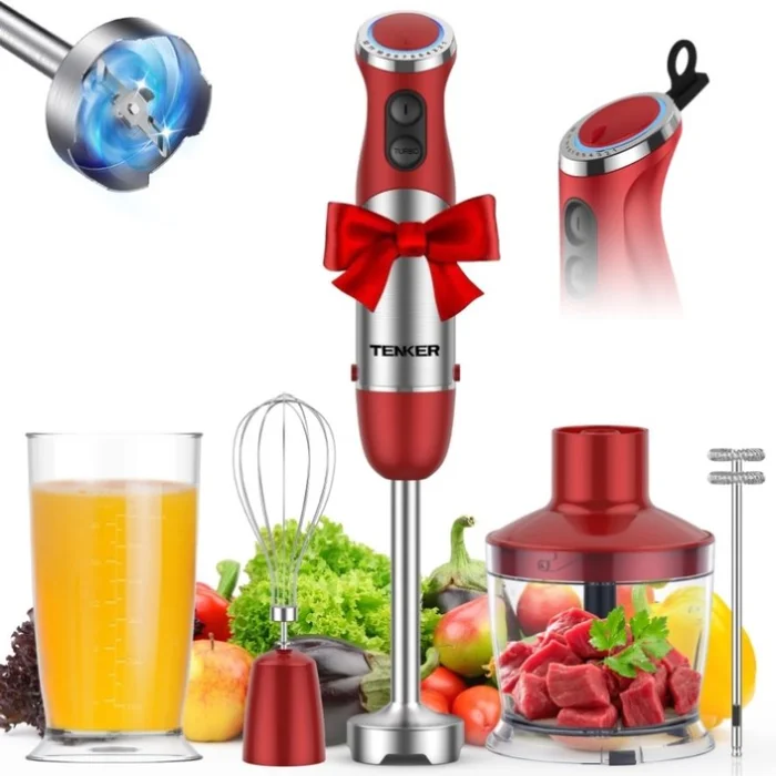 （Amazon&TEMU has banned sales, no work during the weekend.）1100W 5 in 1 Immersion Blender Handheld 98630109