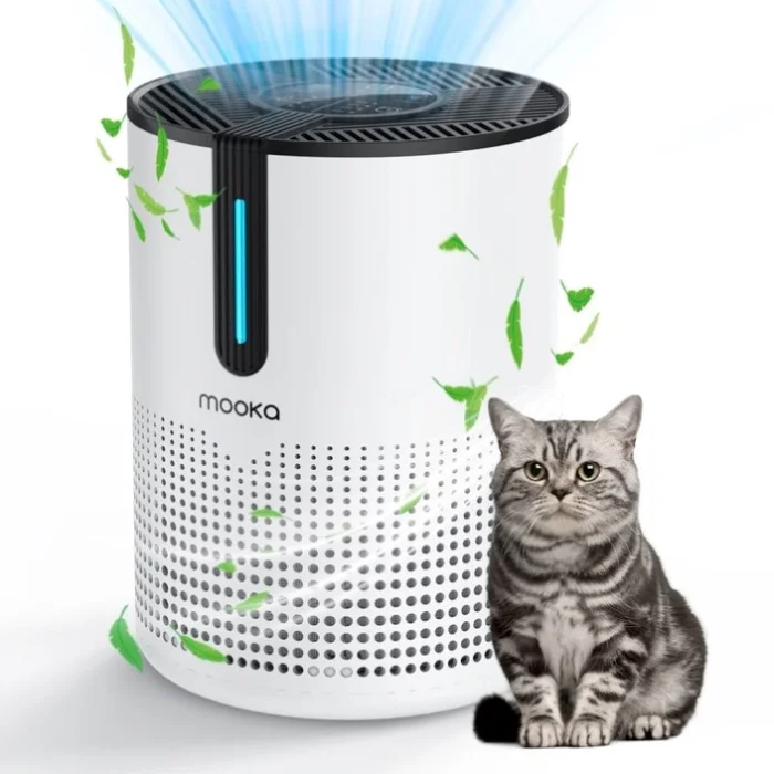 （Amazon&TEMU: Prohibited,No weekend orders.）MOOKA 475Sq.ft Air Purifier Cleaner HEPA Filter Remove 52332592