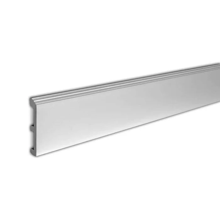 American Pro Decor 5APD11398 4-3/4 in. x 3/4 in. x 96 in. Plain Recycled Polystyrene Base Moulding Pro Pack 48 LF (6-Pack)