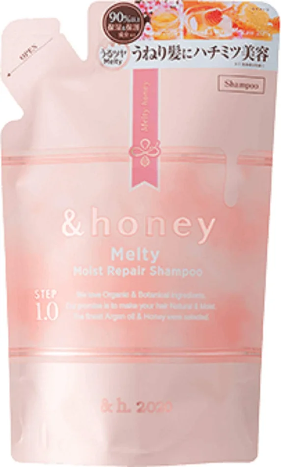And Honey Melty Moist Repair Shampoo Refill “Honey swell care that adjusts swells and habits” 350mL