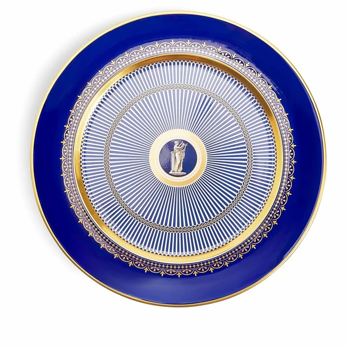 Anthemion Blue Charger Plate 30cm