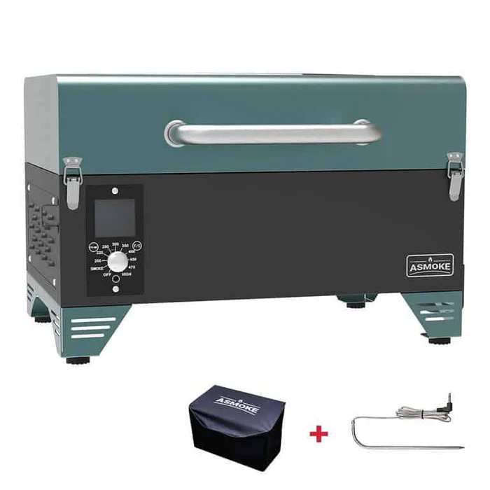 ASMOKE Portable Applewood Pellet Grill AS300 (Pine Green)