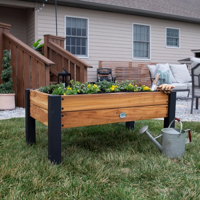 Backyard Discovery Raised Planter Authentic Teak Wood