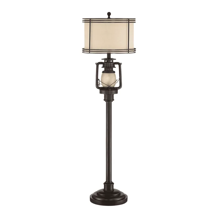 Barnes and Ivy Henson 63″ Rustic Lantern Floor Lamp with Night Light