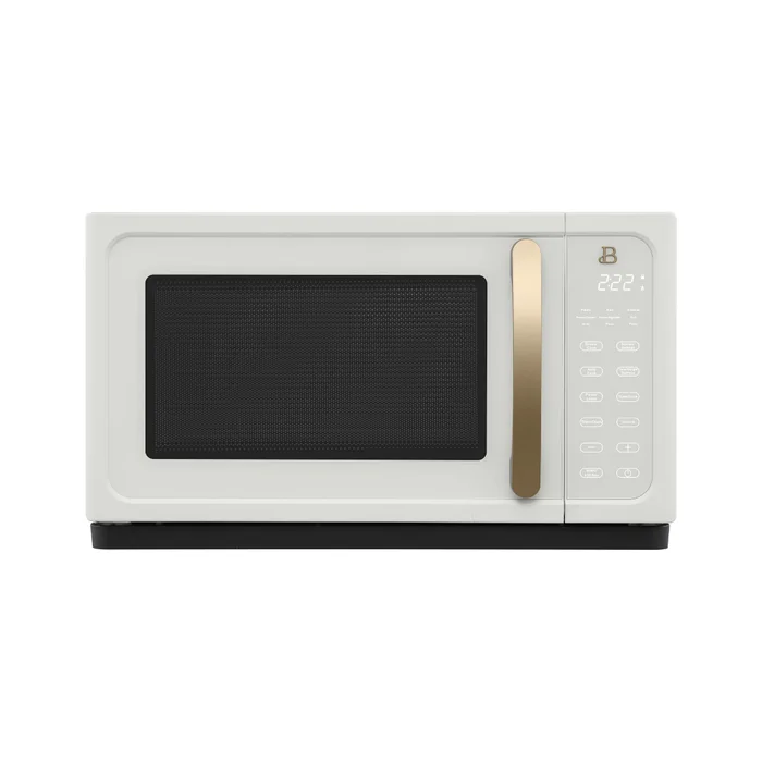 Beautiful 1.1 Cu ft 1000 Watt, Sensor Microwave Oven, White Icing by Drew Barrymore