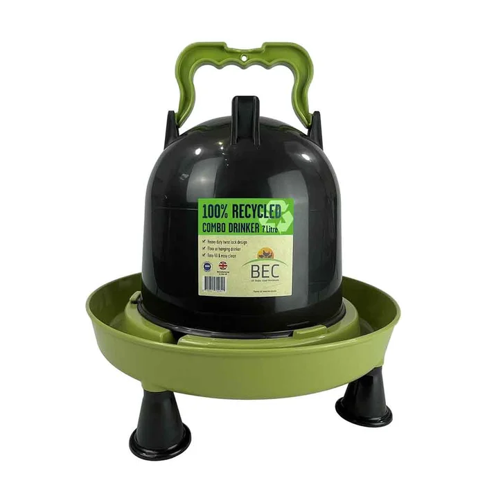 BEC Recycled Plastic Chicken Drinker, 7 litre