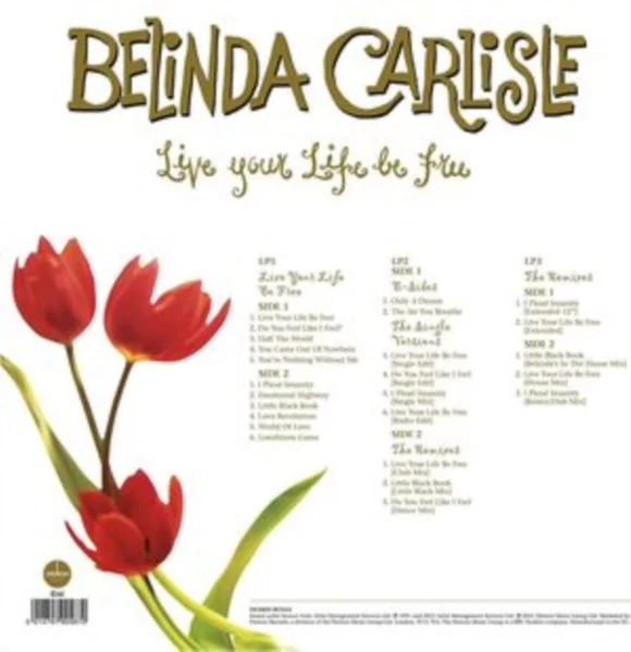 Belinda Carlisle LP Vinyl Record – Live Your Life Be Free