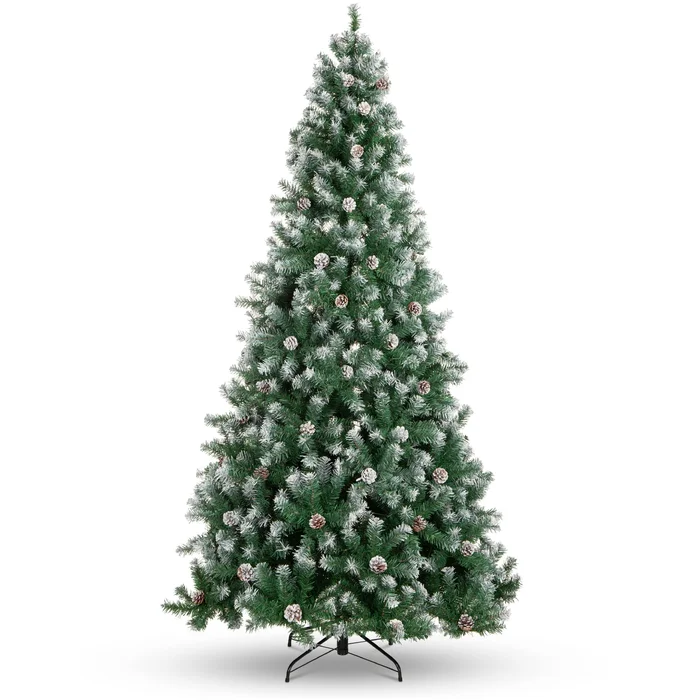 Best Choice Products 6ft Pre-Decorated Holiday Christmas Tree for Home, Office, Party Decoration