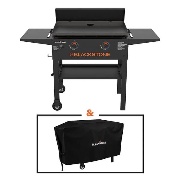 Blackstone 28″ Griddle Value Bundle 2-Burner Liquid Propane Flat Top Grill