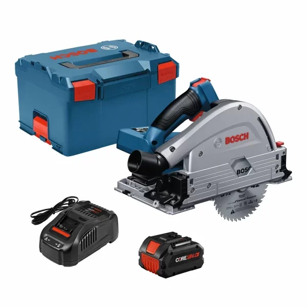 Bosch Profactor 18-volt 8-Amp 5-1/2-in Brushless Cordless Plunge/Track Circular Saw (1-Battery & Charger Included)
