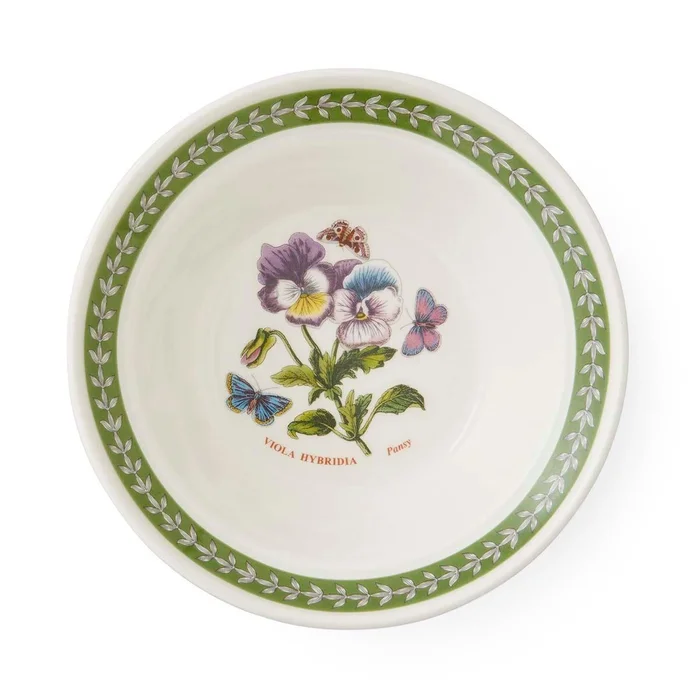 Botanic Garden Etchings Oatmeal Bowl, Pansy
