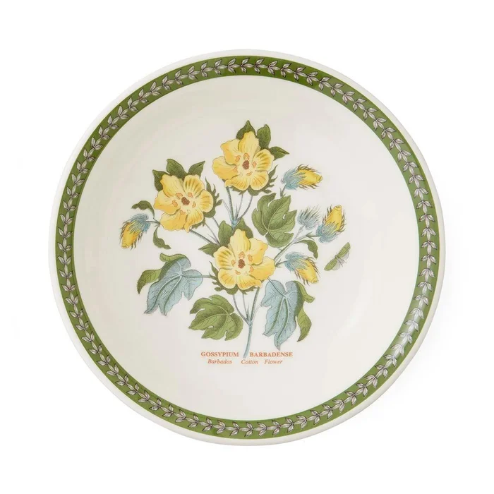 Botanic Garden Etchings Pasta Bowl, Cotton Flower