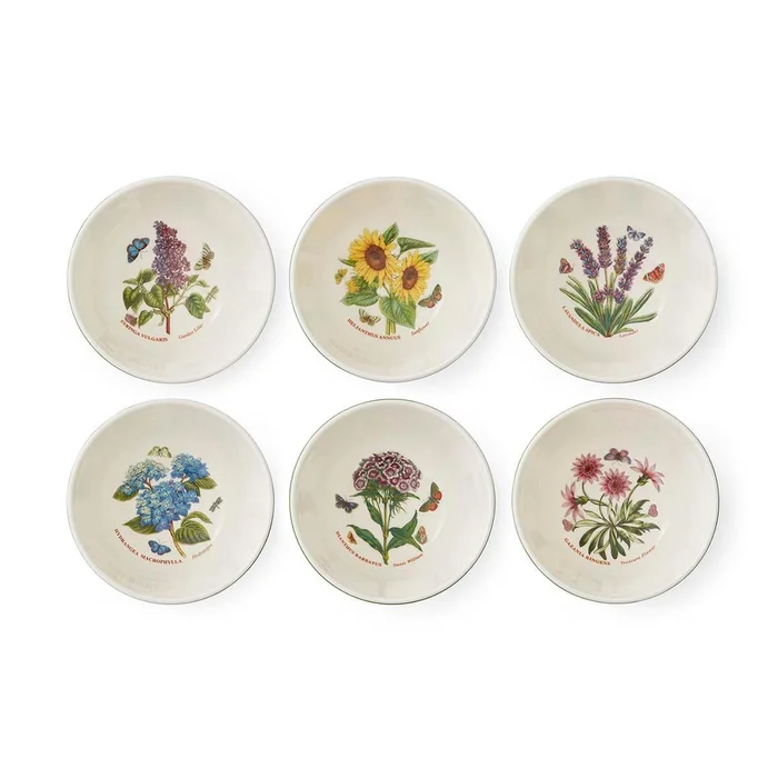 Botanic Garden Etchings Set of 6, 5 inch Stacking Bowls