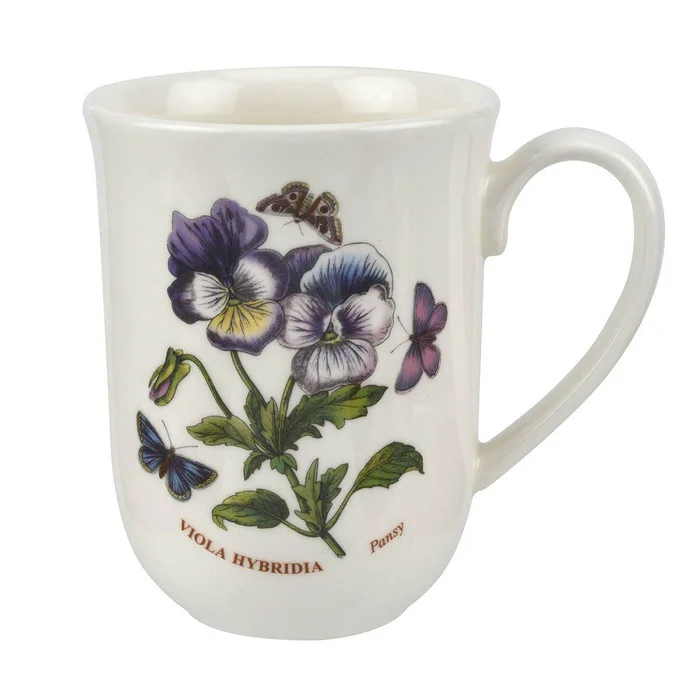 Botanic Garden Pansy Tulip Beaker Mug