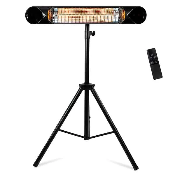 Briza Infrared Electric Patio Heater, Indoor/Outdoor Heater, Portable Wall/Garage Heater, 1500W