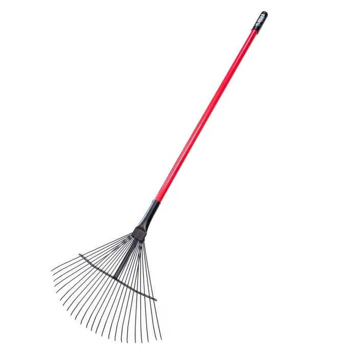 Bully Tools 92312 24-Tine Leaf and Thatching Rake with Fiberglass Handle