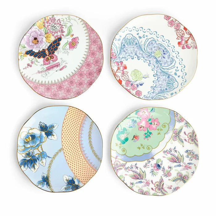 Butterfly Bloom Side Plate 20cm, Set of 4